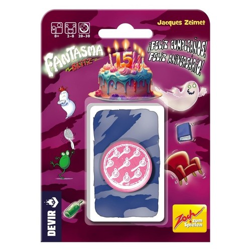 DEVIR Joc de cartes Fantasma Blitz ¡Feliz Cumpleaños!