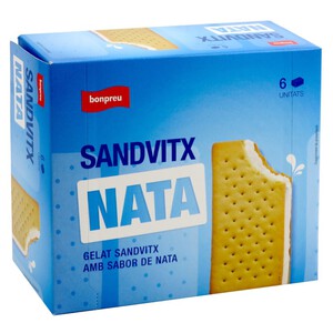 Imagen de BONPREU Gelat sandvitx de nata