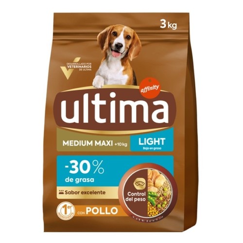 ULTIMA Menjar light de pollastre per a gos Medium-Maxi