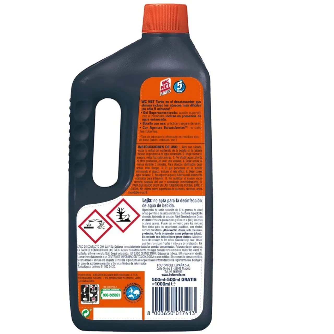 Desatascador en gel turbo