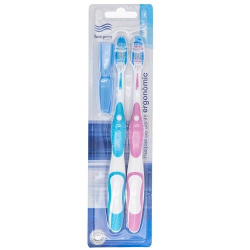 BONPREU Raspall de dents ergonòmic suau