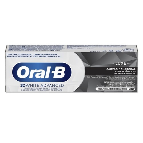 ORAL B Dentifrici blanquejant carbó 3D Luxe