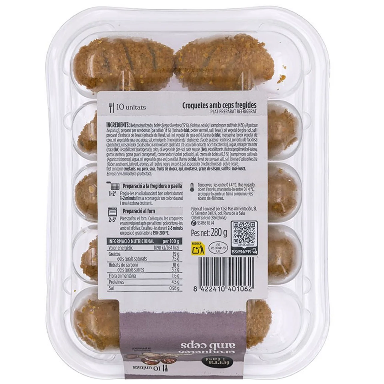 TERRA I TAST Croquetas con setas