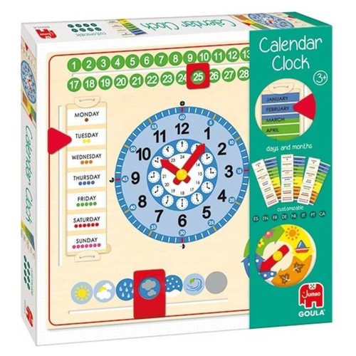 GOULA Rellotge & calendar fusta educatiu