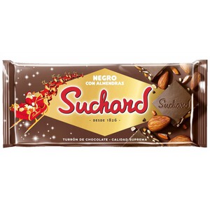 Imagen de SUCHARD Torró de xocolata negra amb ametlles