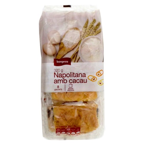 BONPREU Napolitana amb cacau