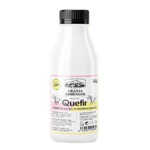 GRANJA  ARMENGOL Quefir per beure desnatat gust maduixa i plàtan Km0
