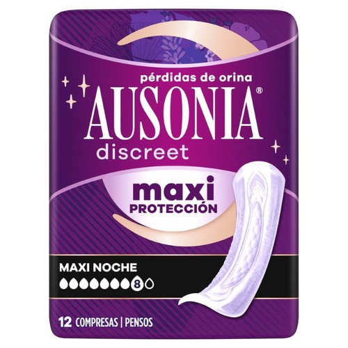 AUSONIA DISCREET Compresa de nit maxi per incontinència