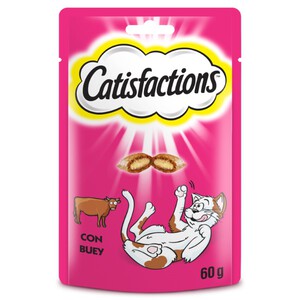 CATISFACTIONS Snack sabor buey para gato 0.06kg