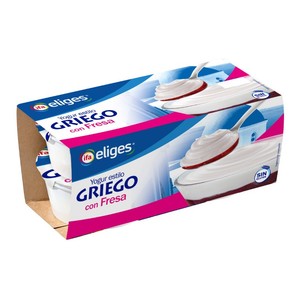 Yogur griego de fresa