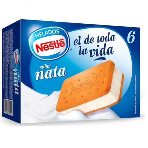 NESTLÉ Gelat sandvitx de nata
