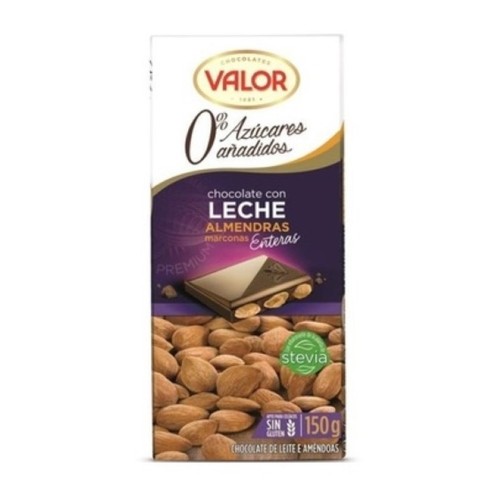 VALOR Xocolata amb llet i ametlles sense sucre