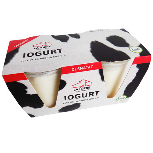 LA TORRE Iogurt desnatat Km0