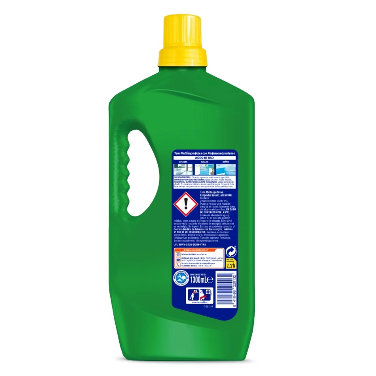 Limpiador líquido multi superficies con bioalcohol