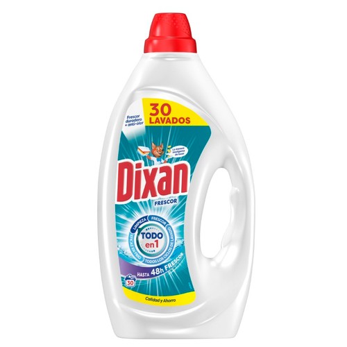 DIXAN Detergent líquid Frescor 4 en 1 de 30 dosis