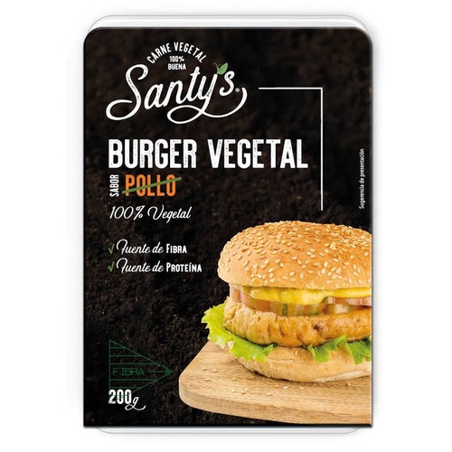 SANTYS Burger vegetal amb gust de pollastre