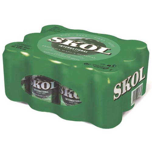 SKOL Cervesa 12 x 33 cl en llauna