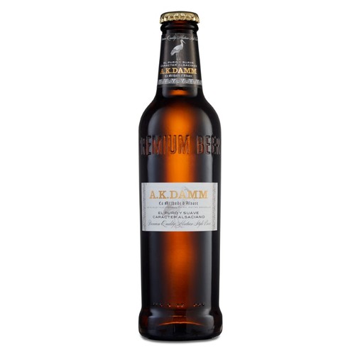 DAMM Cervesa premium alsaciana en ampolla