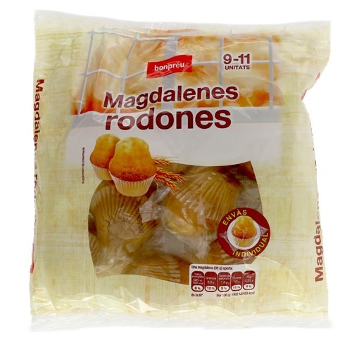 BONPREU Magdalenes rodones