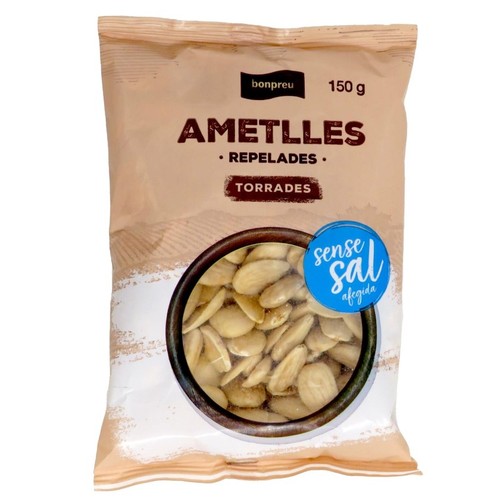 BONPREU Ametlles torrades repelades sense sal