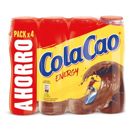 COLACAO Batut de cacau Energy 4x188 ml en ampolla
