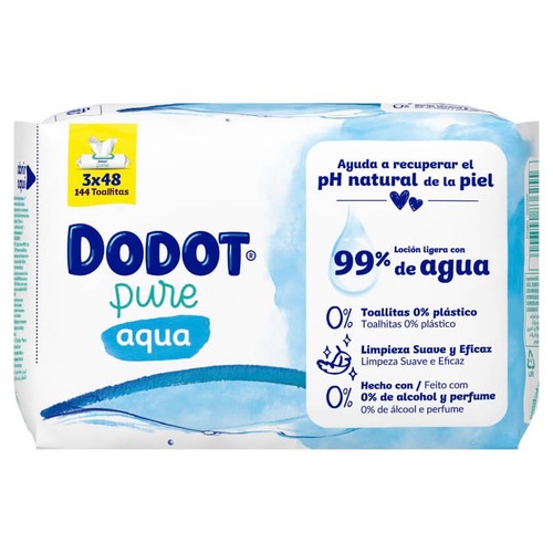 DODOT Tovalloletes humides infantils Aqua Pure