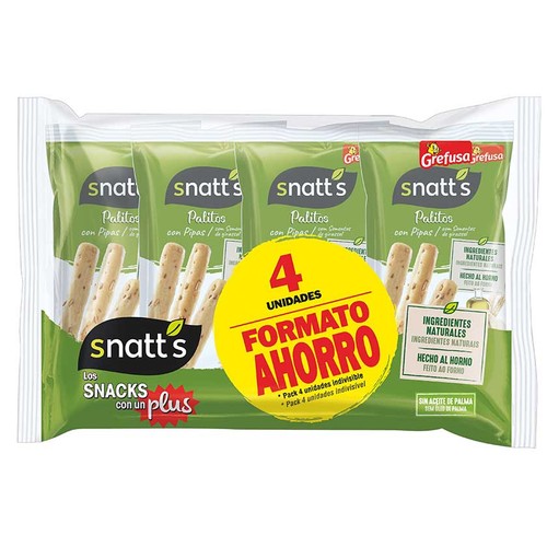 SNATT'S Bastonets de pa minis amb pipes