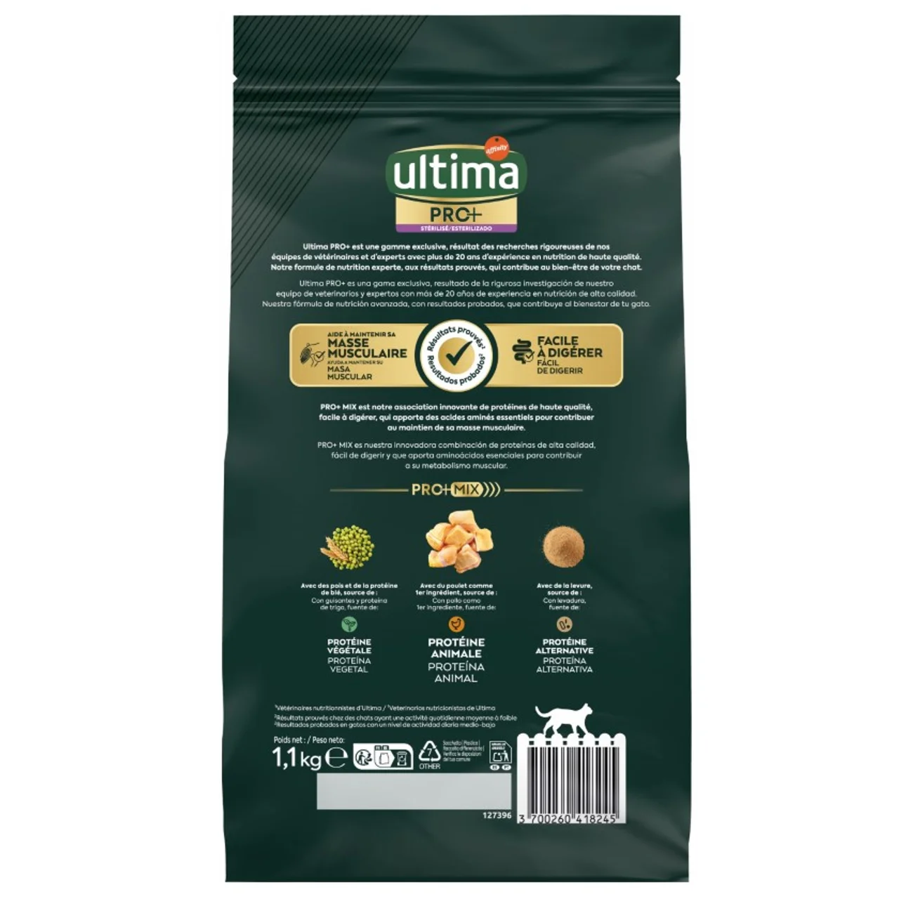 ULTIMA Comida de pollo para gato PRO+