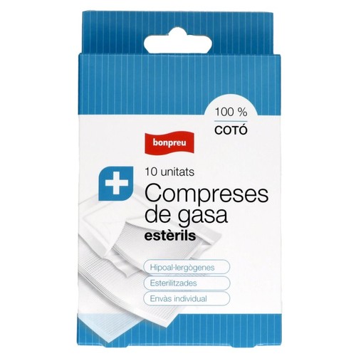 BONPREU Compreses de gasa estèrils