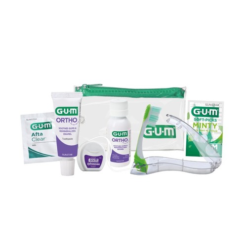 GUM Necesser de viatge d'higiene bucal Ortho