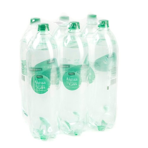 BONPREU Aigua amb gas 6x1,5 L