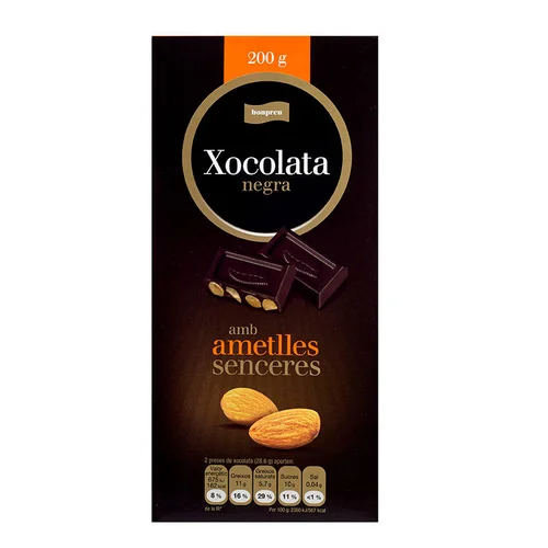 BONPREU Chocolate negro con avellanas