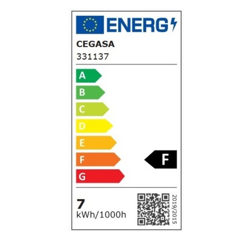 CEGASA Bombeta Led GU10 llum càlida 7,2W-2.700K