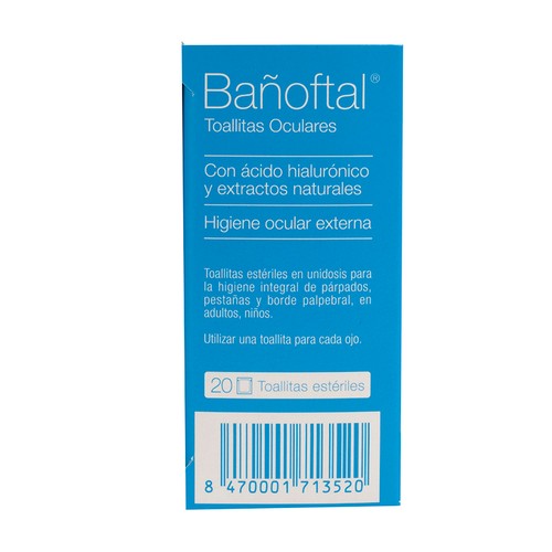 BAÑOFTAL Tovalloletes oculars