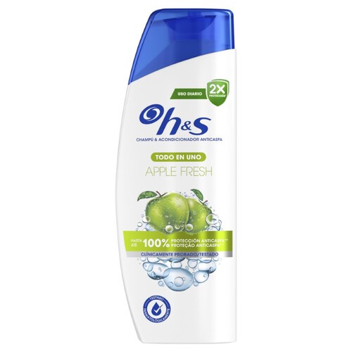 H&S TOT EN 1 Xampú anticaspa apple