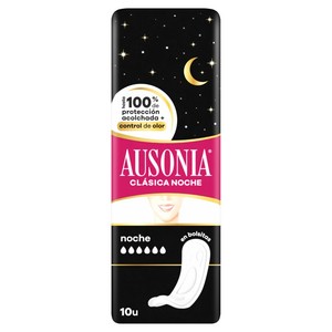 AUSONIA Compresa de nit súper plus 10 ud