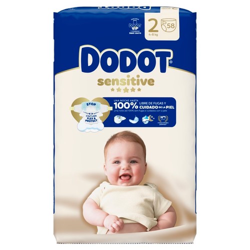 DODOT SENSITIVE Bolquers T2 (4-8 kg)