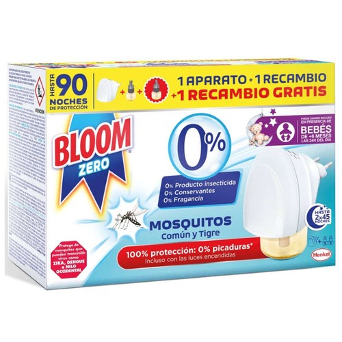 BLOOM Insecticida elèctric líquid i 2 recanvis Zero
