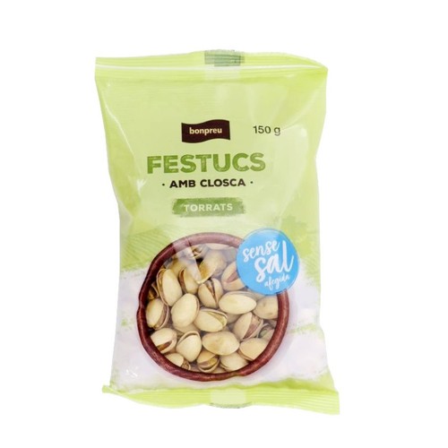 BONPREU Festucs amb closca torrats sense sal afegida