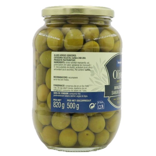 BONPREU Olives mançanenca sabor anxova amb pinyol