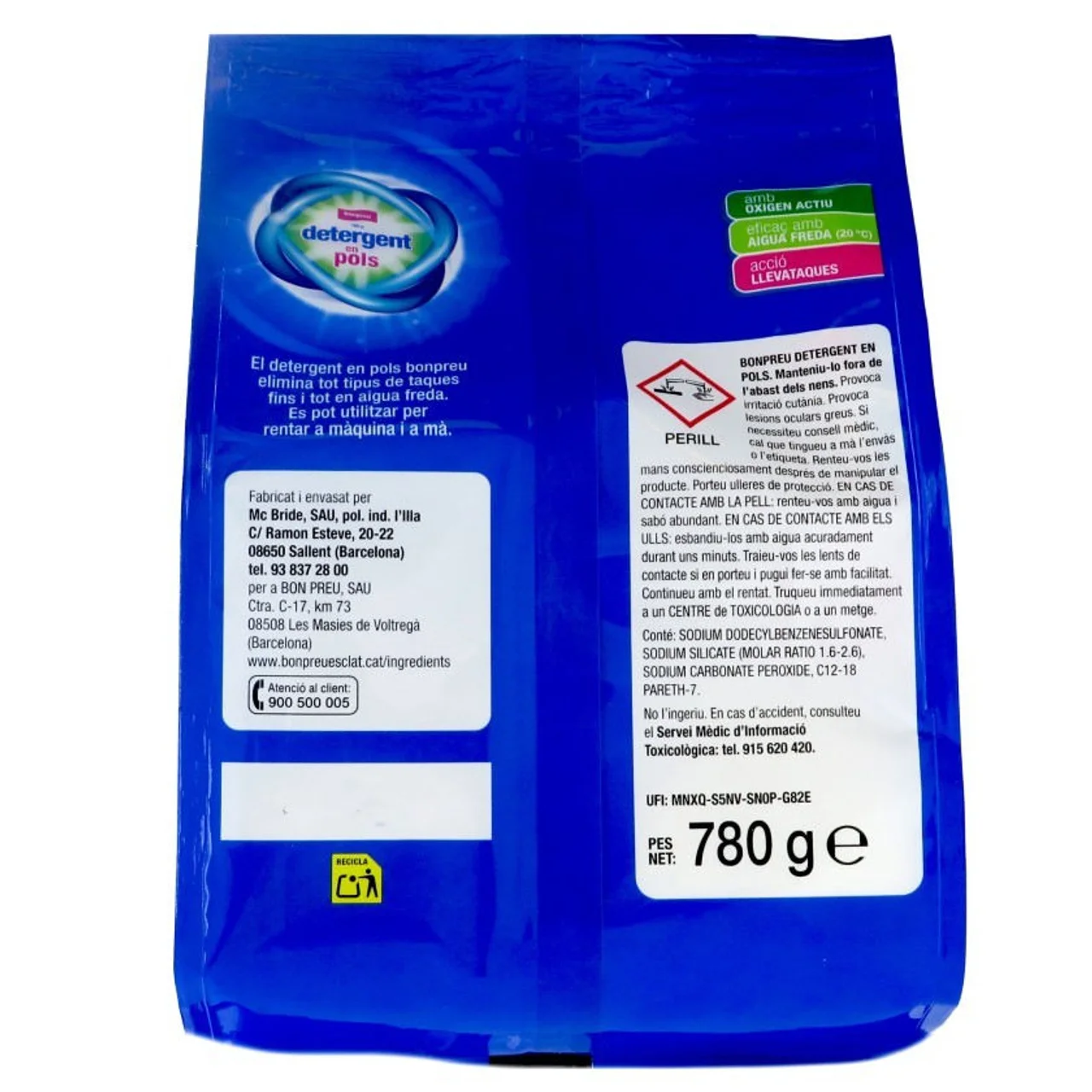 BONPREU Detergente en polvo de 12 dosis