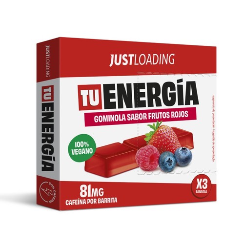 JUST LOADING Barreta energètica de fruits vermells