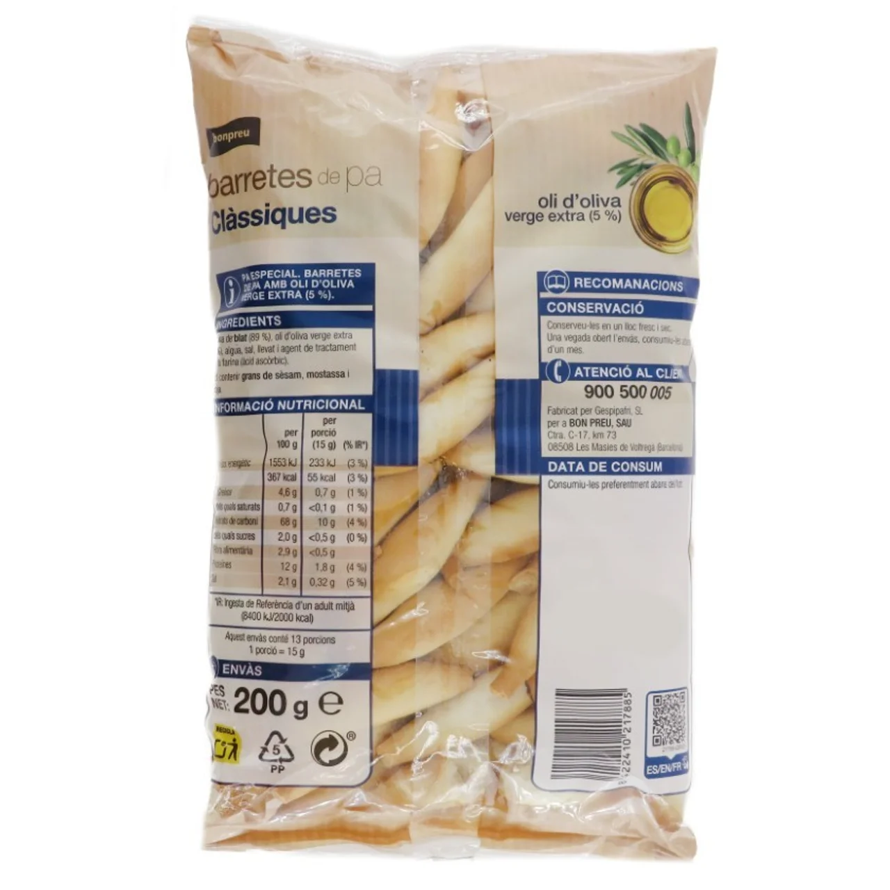 BONPREU Barritas de pan
