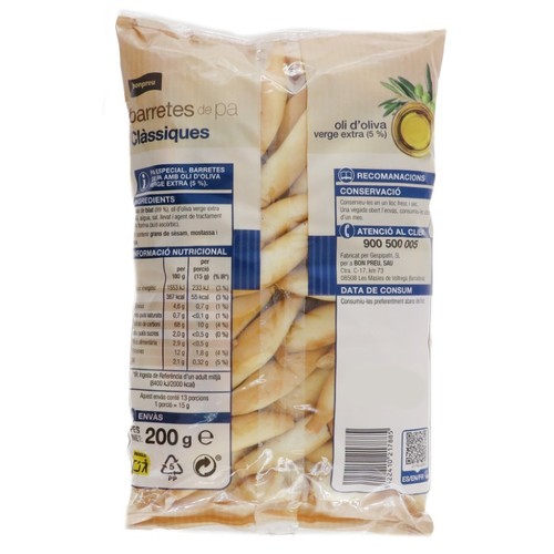BONPREU Barretes de pa