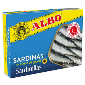 Imagen de ALBO Sardines petites en oli de gira-sol