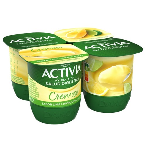 ACTIVIA Iogurt cremós amb gust de llima i llimona