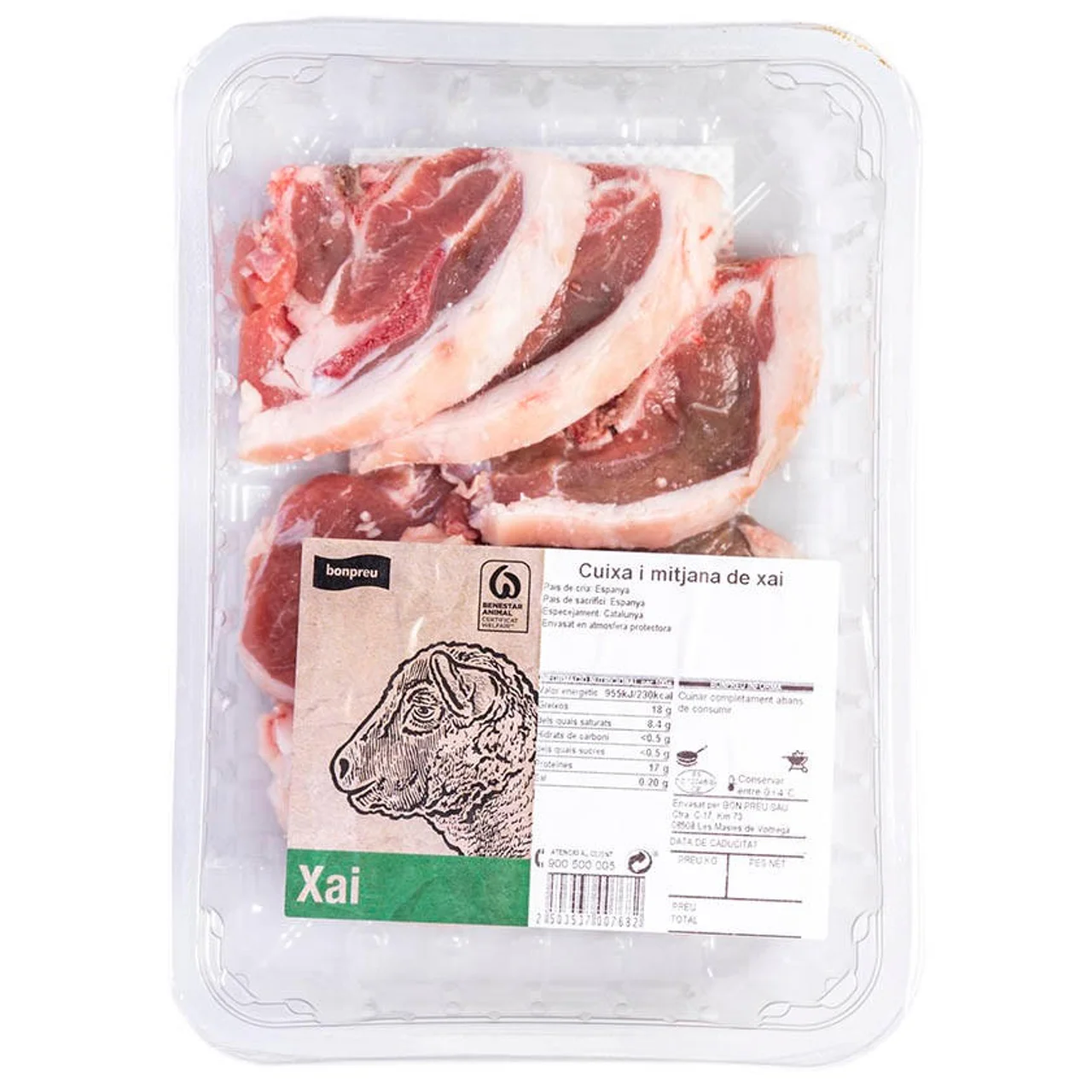 BONPREU Muslo y mediana de cordero