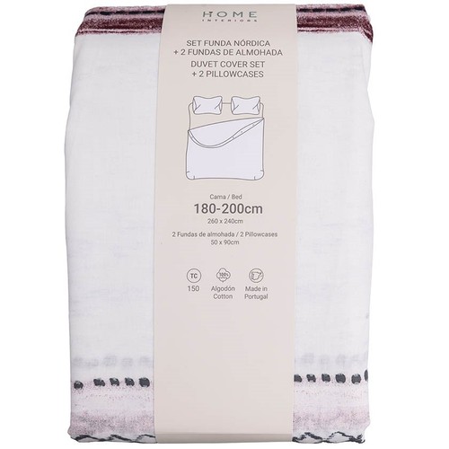HOME INTERIORS Joc 1 funda nòrdica i 2 fundes de coixí Ètnic de 180cm