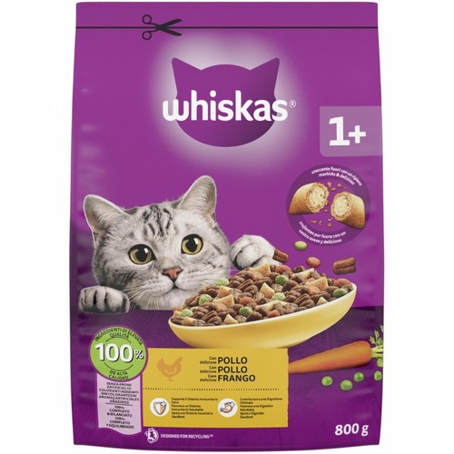 WHISKAS Menjar de pollastre per a gat