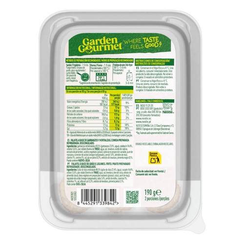 GARDEN GOURMET Falafel de cigrons i espècies